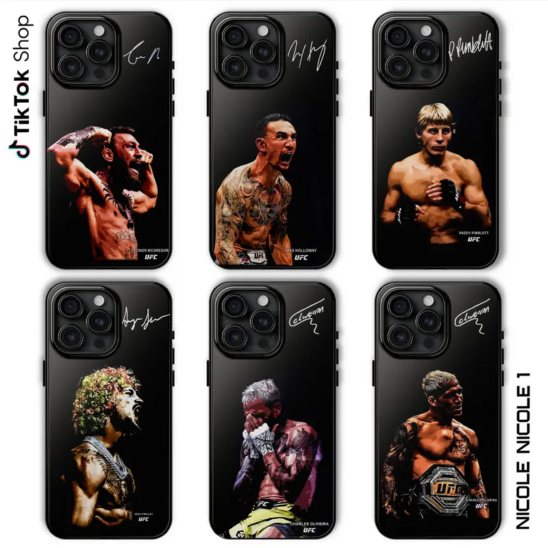 UFC Fighters Collection Signature Phone Case, The Championship Phone Cover, Fight Night For 17 Air Pro Max