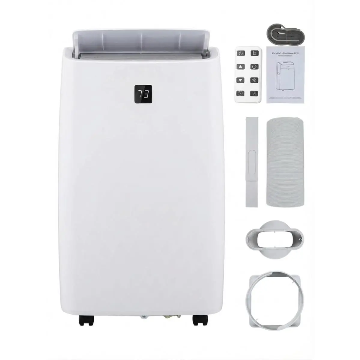 14,000 BTU Portable Air Conditioner Cools Large Room Up to 700 Sq.Ft, 4-in-1 AC Unit with Dehumidifier & Fan – Remote Control, Quiet Sleep Mode for Home, Office or Garage