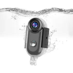 Waterproof case compatibile with mini body camera waterproof housing case for action camera with same button position suit for camping hiking fishing