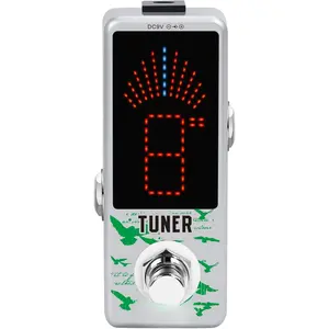 Tuner Pedal Chromatic Guitar Tuner Pedal High Precision Tuning Effect Guitar Pedals for Electric Guitar & Bass Accurate  1 Cent Mini Size True Bypass.