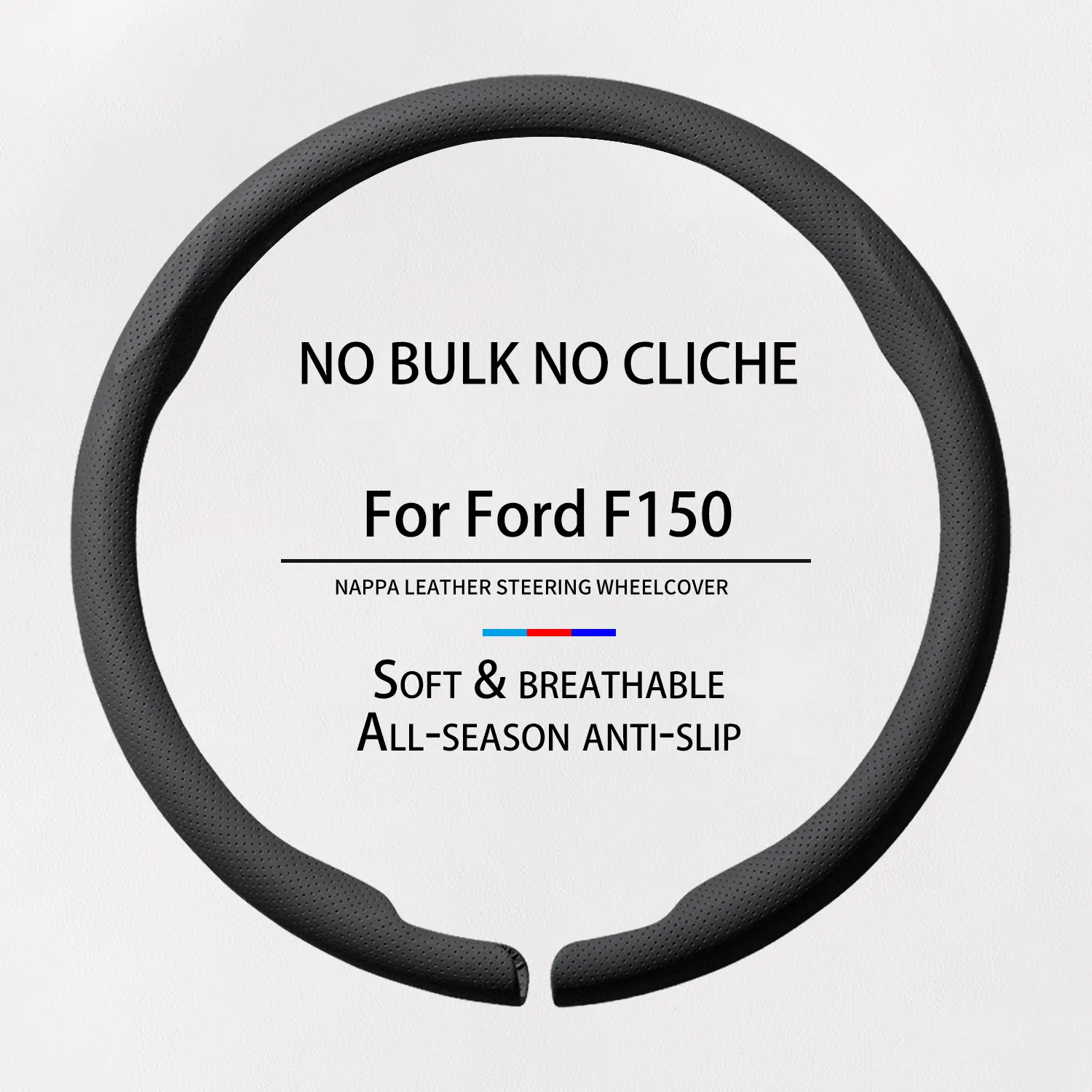 Custom 16 in Ford F150 Truck Steering Wheel Cover - Western Leather Steering Wheel Wrap, Western Car Accessories, Interior Quality Easy-Install Auto Accessory for Men