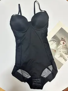 Fashionable Women's Bodysuit, Slimming Waist Trainer Underwear, Thin Padded Bra, High Waisted Shapewear, Kardashian Style, Seamless Sculpting Bodysuit, All Seasons