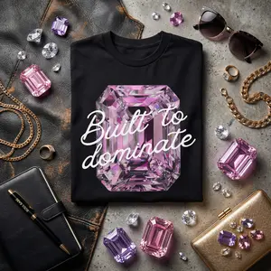 Built to Dominate Pink Gem Tee