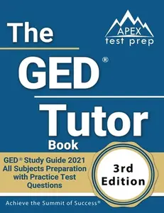 USED-The GED Tutor Book: GED Study Guide 2021 All Subjects Preparation with Practice Test Questions [3rd Edition] by Lanni, Matthew (Paperback)