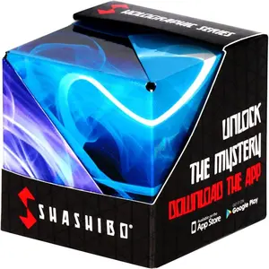 Shashibo Shape Shifting Box - Award-Winning STEM Fidget Toy with Ultra Strong Magnets - Puzzle Cube Transforms Into 100+ Shapes, Perfect Sensory Gift for Kids, Teens, and Adults (Vapor)