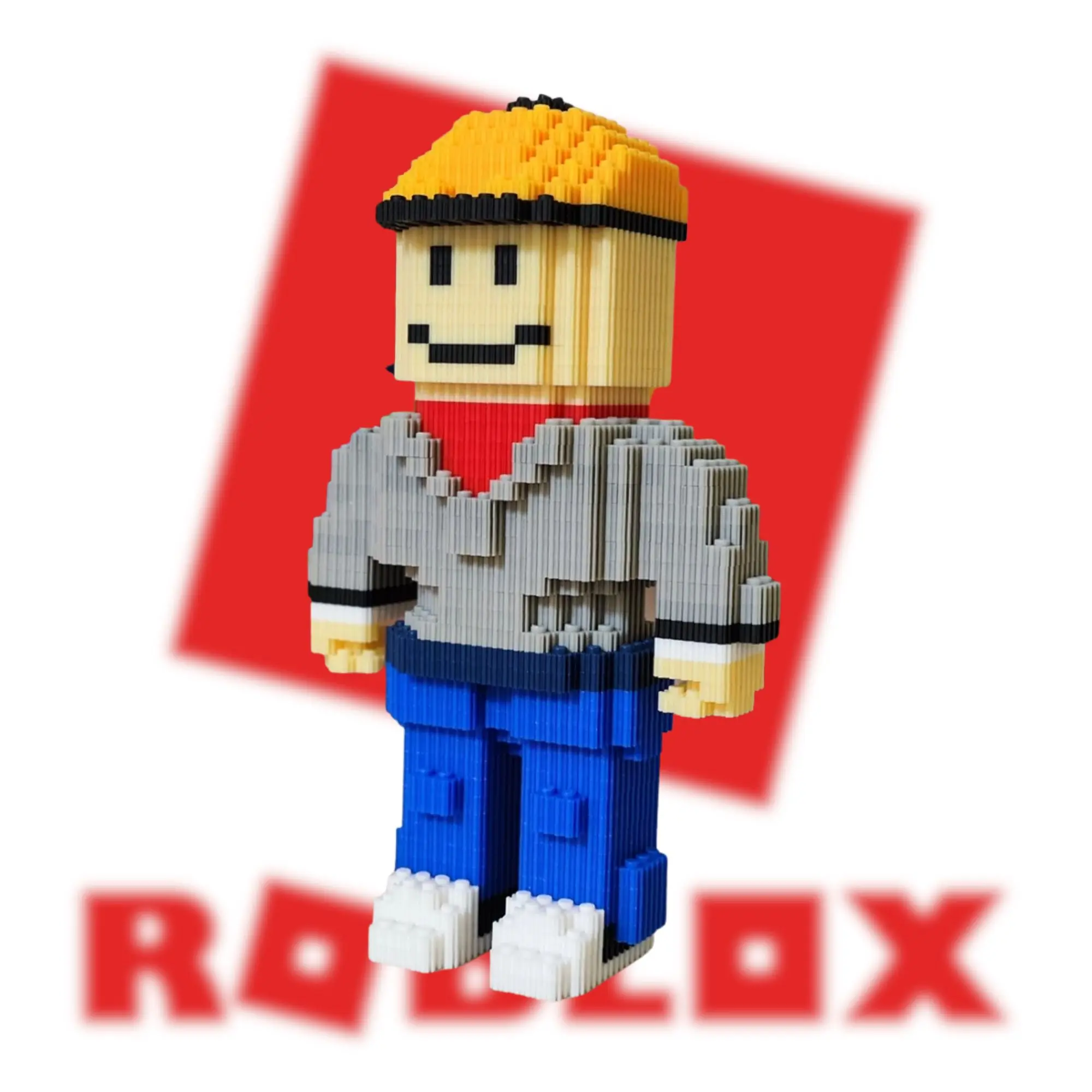 Builderman R-blox Game Model Building Kits, Game Building Blocks Series Small Particle Ornaments for Creative Assembly and Decoration Birthday Gifts