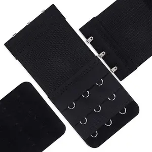 3 Pieces Women's Bra Extenders Women's Stretchy Bra Extension Strap 3 Hooks 3 Rows Elastic Bra Band Hook