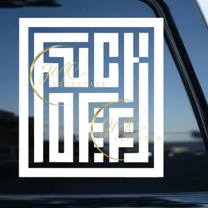 F OFF QR Code Funny Decal Turbo Diesel Ford Chevy Dodge, Stickers for Trucks Car SUV Multiple Colors and Sizes