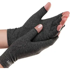 Dr. ’s Original Arthritis Compression Gloves for Women & Men - Doctor-Developed Fingerless Hand Support for Arthritis Pain, Carpal Tunnel, Swelling & Poor Circulation - Everyday Wear - Medium