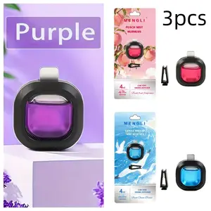 3pcs Car Air Freshener Clips, Long-Lasting Car Perfume, Vent Clip Aromas, Essential Vehicle Scent Enhancer, Durable Automotive Fragrance Solution