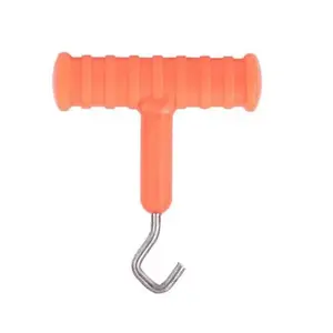 Stainless Steel Carp Fishing Knot Tying Tool with T-Grip Anti-Slip Handle Quick Hook Tying Terminal Tackle Line Knot Fixer Portable Hook Puller Set Professional Fishing Gear Accessories High Strength Corrosion Resistant Design