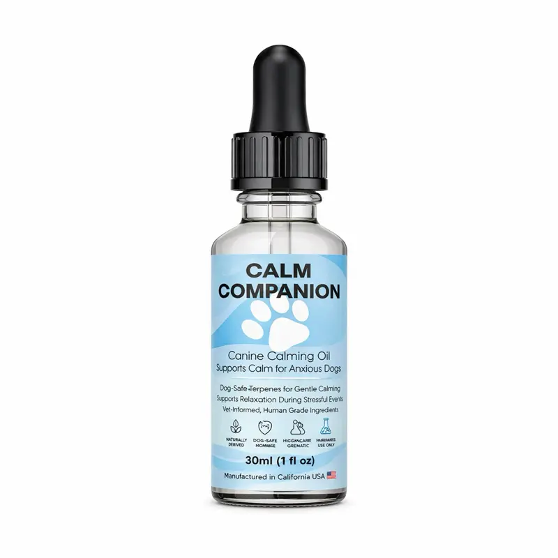 Calm Companion – Dog Calming Aromatics for Anxiety, Thunder & Travel (External Use Only)