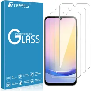 [3-Pack] T Tersely 9H Tempered Glass Protective Screen Protector for Samsung Galaxy A25 4G/5G, Case Friendly, Ultra-clear, Durable, Shatterproof Anti-Scratch Film Screen Protector Accessories