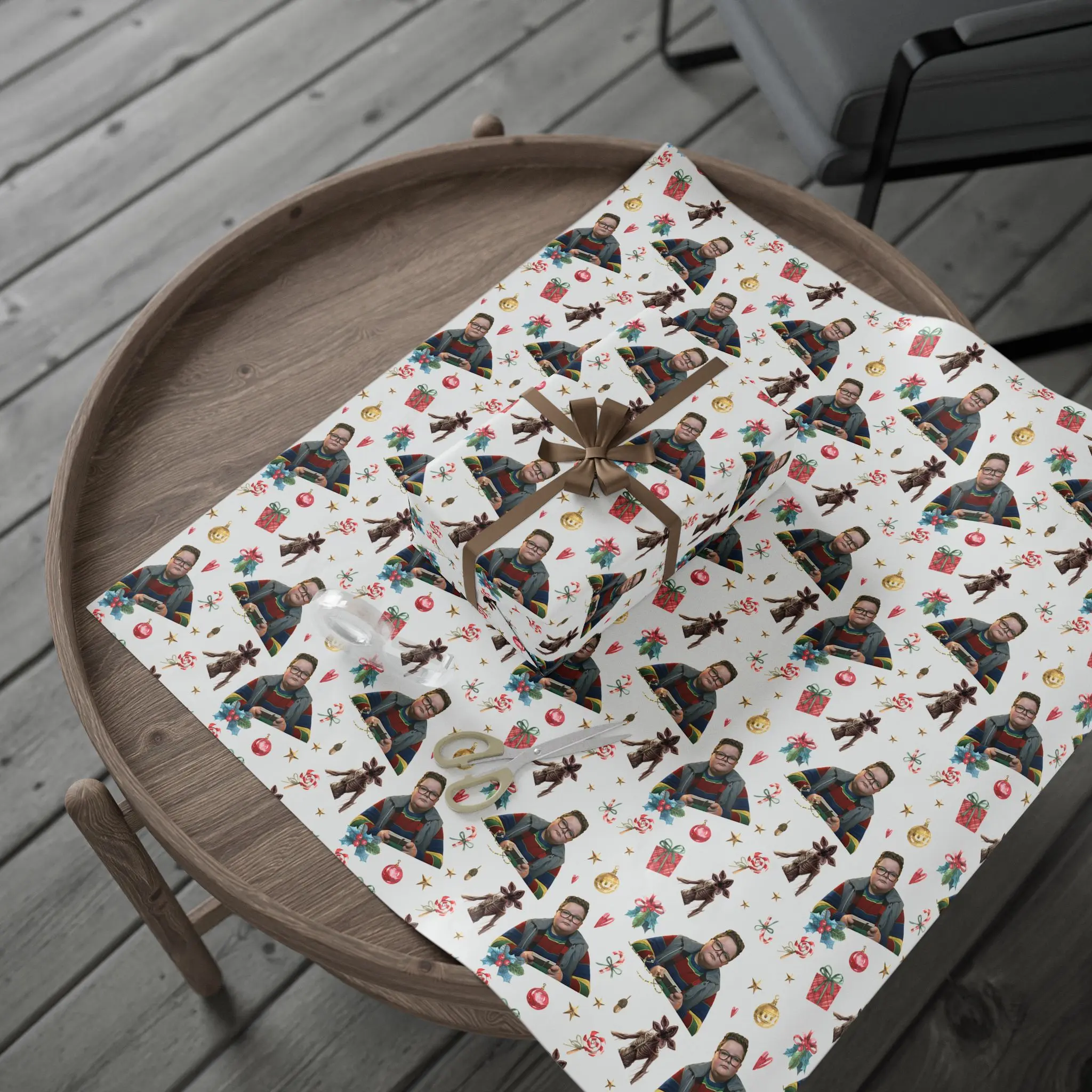 ST5 Inspired Wrapping Paper, Strange Christmas Wrap Paper, Movie Present Wrap For Fans Family Friends