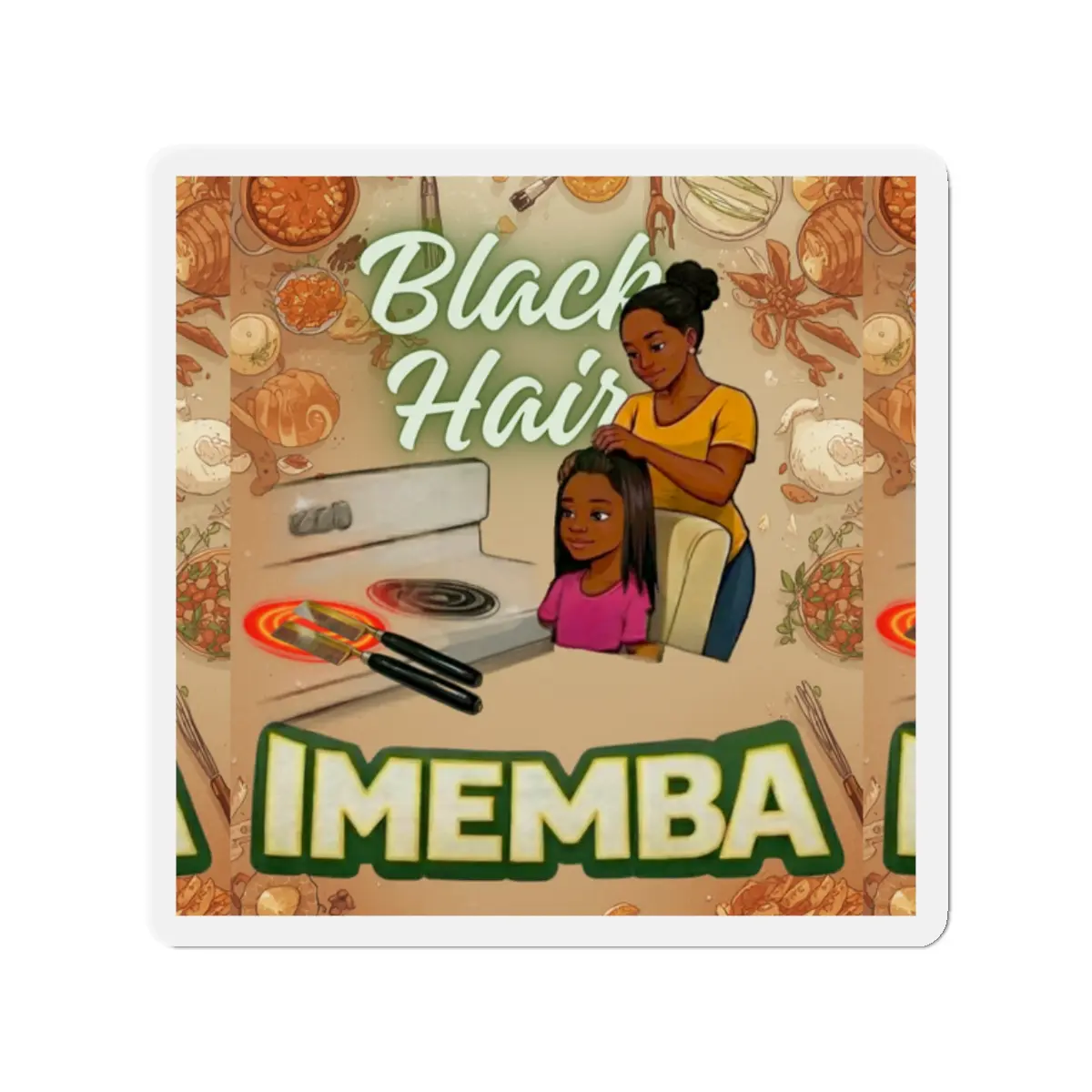 Black Memories Die-Cut Magnets - Custom Vinyl Magnets for Decor - Flexible & Durable - 5 Sizes Available - Black Backing - Ideal for Outdoor Use Print