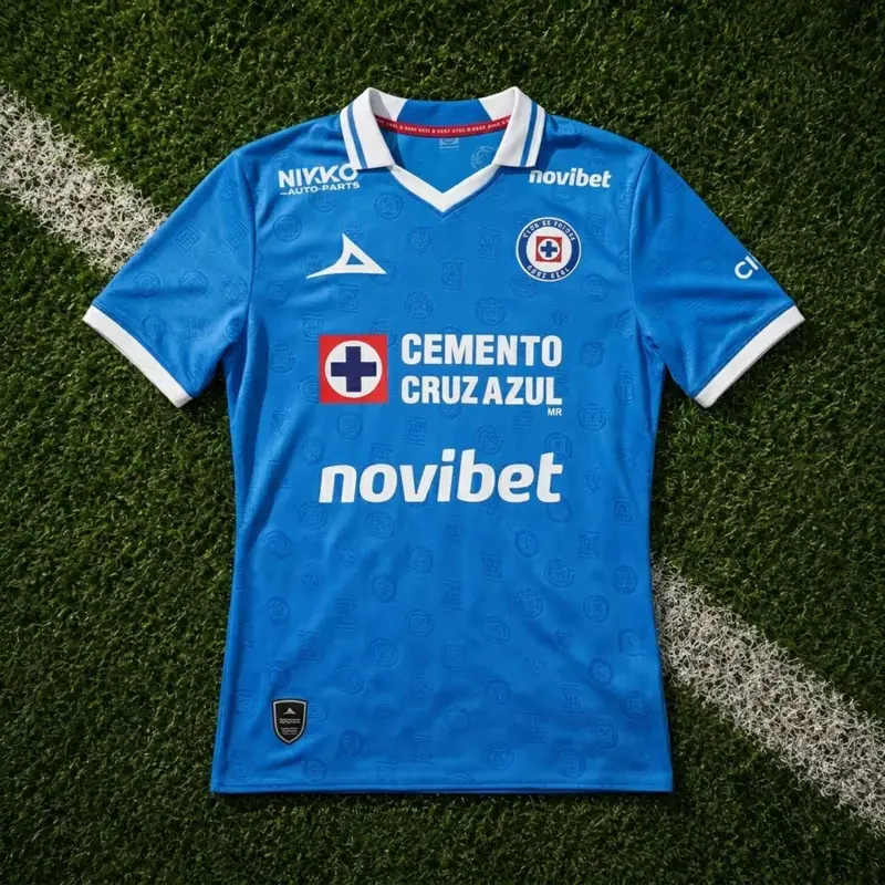 Blue Cruz Azul Away Soccer Jersey 26-27 Liga MX, Quick-Dry Short Sleeve Soccer Shirt, Mexico Game Day Sports Top, Liga MX Fan Gear