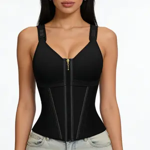 Faja Waist trainer Shapewear For Women Full Body Faja colombiana Girdle Workout Plus Size Adjustable Shoulder Strap crop  tank tops corset vest Womenswear summer outfits fashion