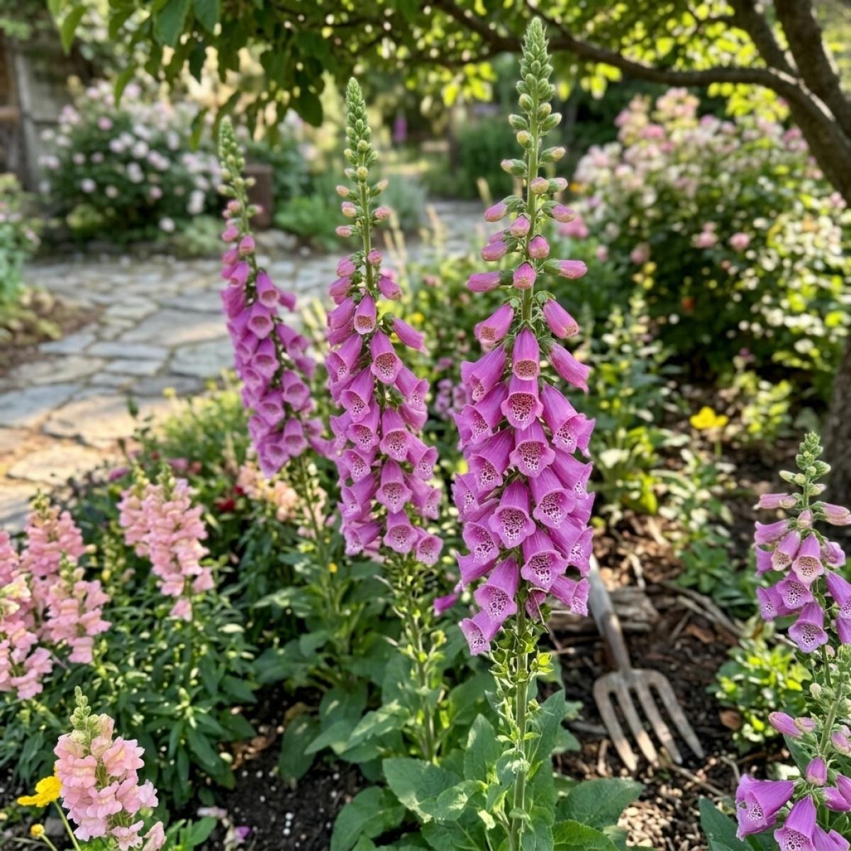 Non-GMO Digitalis Seeds for Flower Lovers Easy to Plant Perennial Flower Seeds for Garden Landscaping Attract Butterflies Bees Beautiful Blooms All Season