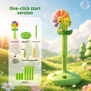 Remote Control Sunflower Bubble Machine Children's Day Gift