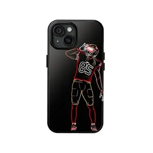 George Kittle Phone Case – Dual-Layer Tough Protective Case | iPhone MagSafe Ready | Lifetime Warranty |Suitable for iPhone 17-11 Pro Max/Plus and  Samsung Galaxy S23-25 shock-absorbing, anti-drop protective case, lightweight, new fashion trend design