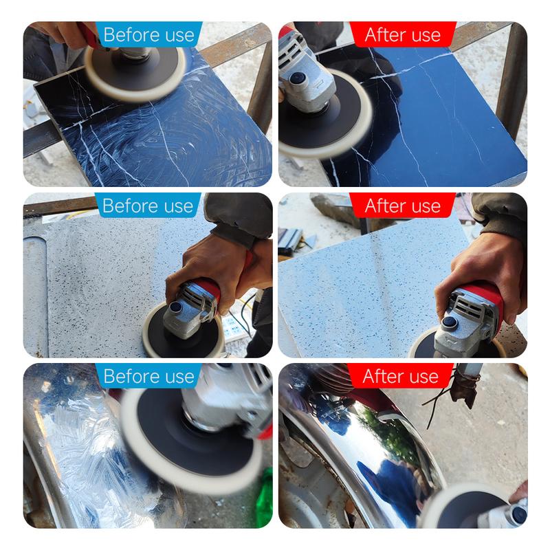 LOZLIN 1PCS/3PCS 5" Wool Polishing Wheel for Polishing Metal, Glass, Stone, and Ceramics for Angle Grinder Polish Pads, Safe, Durable & Efficient