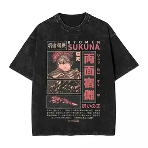 [Sale off up to 30%] Anime Jujutsu Kaisen Ryomen Sukuna T Shirts Men Women Cotton Harajuku T-Shirts, Unisex Short Sleeve Tee T-Shirt, cotton menswear Top Tshirt