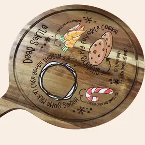 Cookie Tray for Santa - Perfect for Christmas Treats, Handpainted, Handcrafted for Memories, Serving Tray