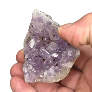 Raw Amethyst Crystal Specimen - Natural Purple Quartz Healing Stone for Energy Healing and Meditation