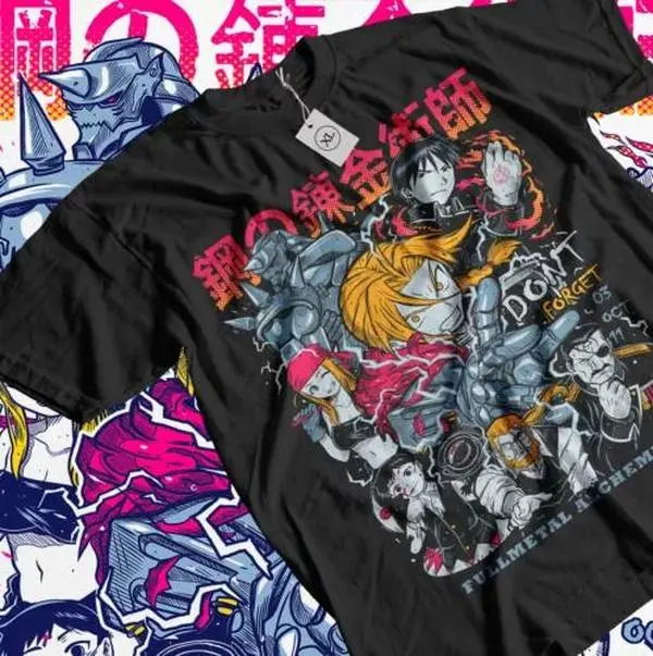 Fullmetal Alchemist T-Shirt Brotherhood Alphonse Elric Anime Gift Shirt All Size