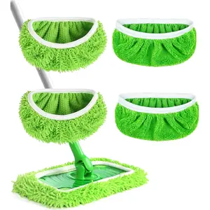 Washable Microfiber Mop Pads Compatible with Swiffer Sweeper Refills Wet & Dry Mop Replacement for Household Cleaning 4PCS