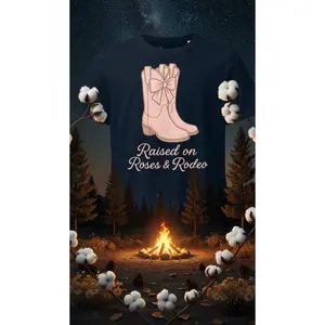 Raised on Roses & Rodeo Organic Tee | Cowboy Renaissance