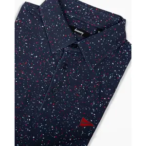 The USA Splatter Navy Polo