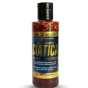 Ciatica Oil  Extra Fuerte Nervio Ciatico Plus 6oz  Natural de Mexico Healthcare Skin Repair Moisturizers Comfort Moisture Cosmetic Blend Herbal Intensive Soothing Hydrating Moisturizing /