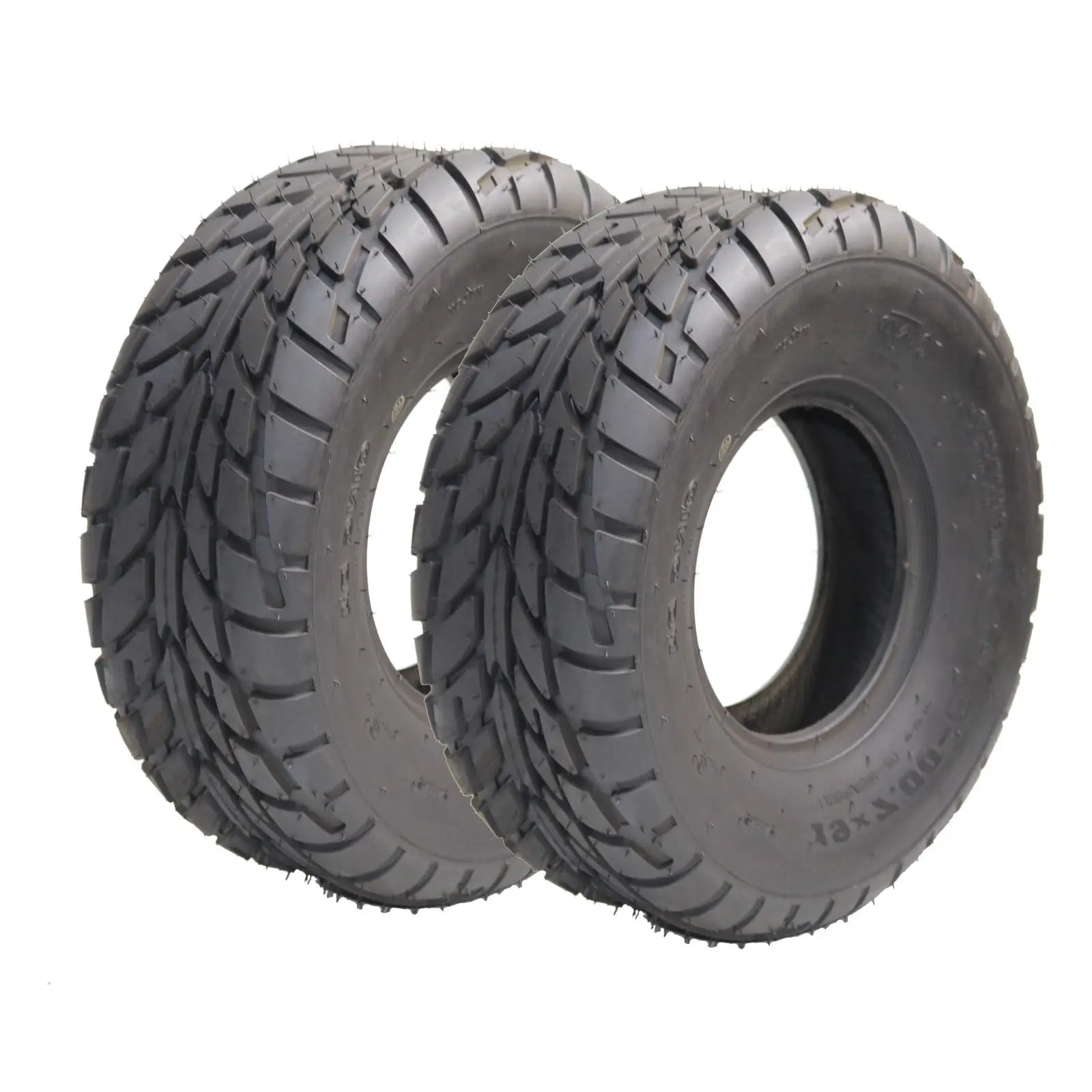 [Football Fan SeasonDeal] ATV UTV All-Terrain Tires 19X7.00-8 Set of 2, 4-PR, Max Load 175Lbs