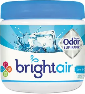 BRIGHT Air Super Odor Eliminator, Cool And Clean, Blue,  Oz Jar