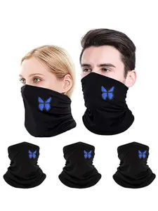 Butterfly Printing Face Mask, Windproof Breathable Neck Gaiters, Face Covering Balaclava, Fishing Running Masks, Windproof Bandana for Men & Women
