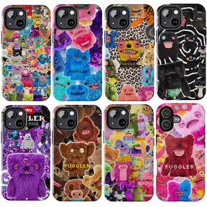 Fuggler Funny Ugly Monster Phone Case, Quirky Plush Creature Aesthetic For iPhone 17 16 15 14 13 12 11 X 8, Trendy, Scrapbook, Weird Core Toy Cover, Creepy Cute Design, Unique Gift