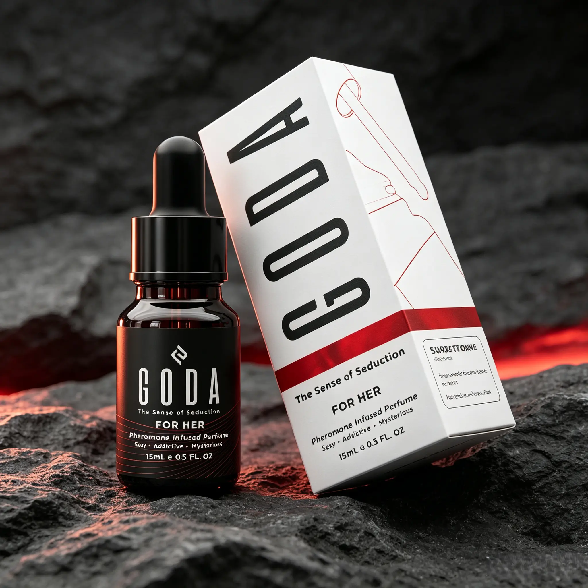 GODA Pheromones Perfume for Women – Original Formula with Jasmine & Rose – Long-Lasting Floral Fragrance, Vegan & Cruelty-Free – 15ml Travel-Size Bottle
