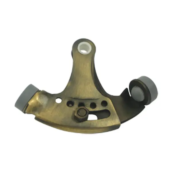 Deltana HPA69U5 Adjustable Hinge-Mounted Pin Door Stop - Solid Brass, Antique Finish, 1-Year Finish, Weatherproof, Corrosion-Proof, 1-Year Warranty, Individually Packaged, Ideal for Bath, Kitchen Door Hardware, All Seasons, Continuous Improvement