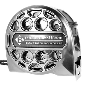 25FT Stainless Steel Retractable Tape Measure – Durable, Rustproof, Double-Sided Ruler for Woodworking & Home Use Measurement Accuracy