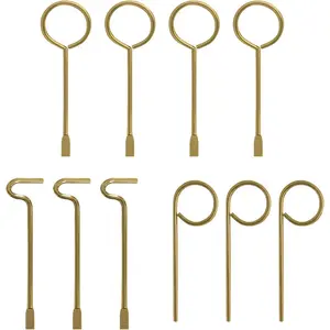 Interior Door Key for Bathroom Bedroom, Emergency Key for Replacement - Set of 10