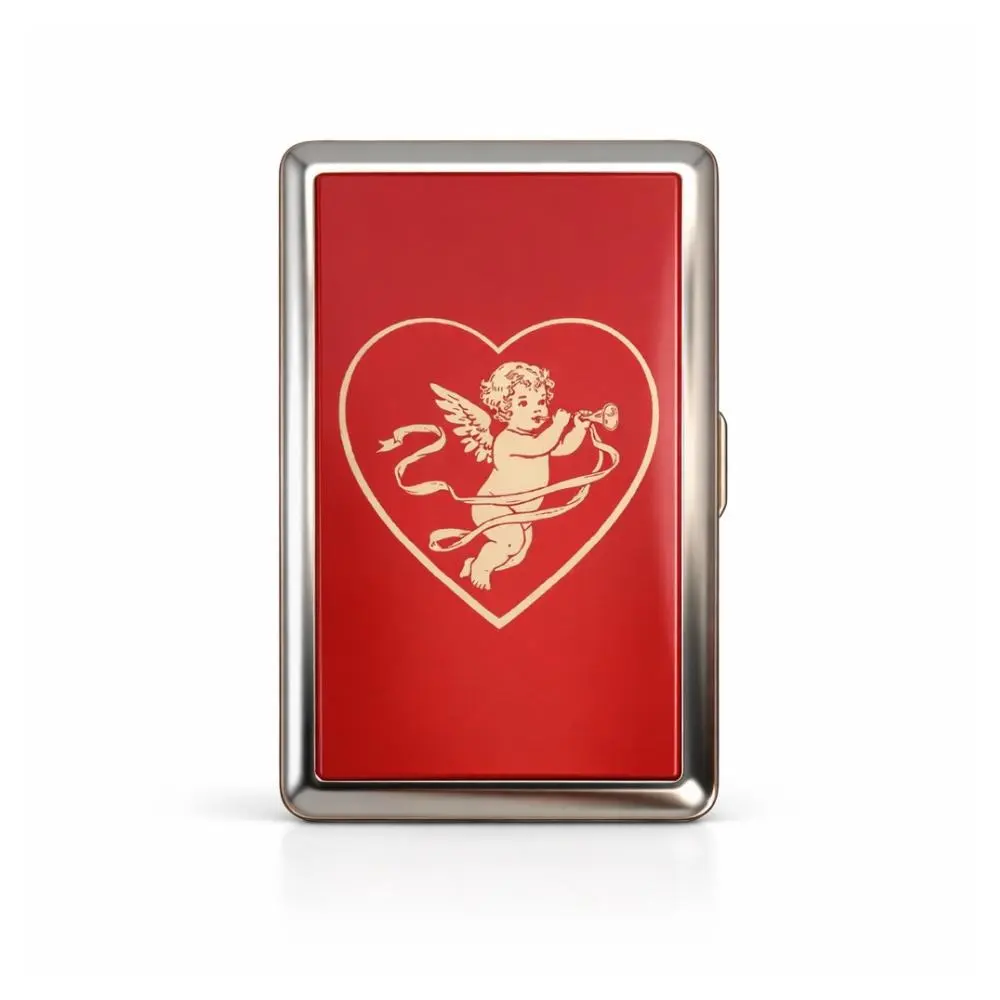 Vintage Cigarette Case - Card Holder Wallet, Multi-Functional Metal Tin Box, Versatile Trinket Business Card ID Holder