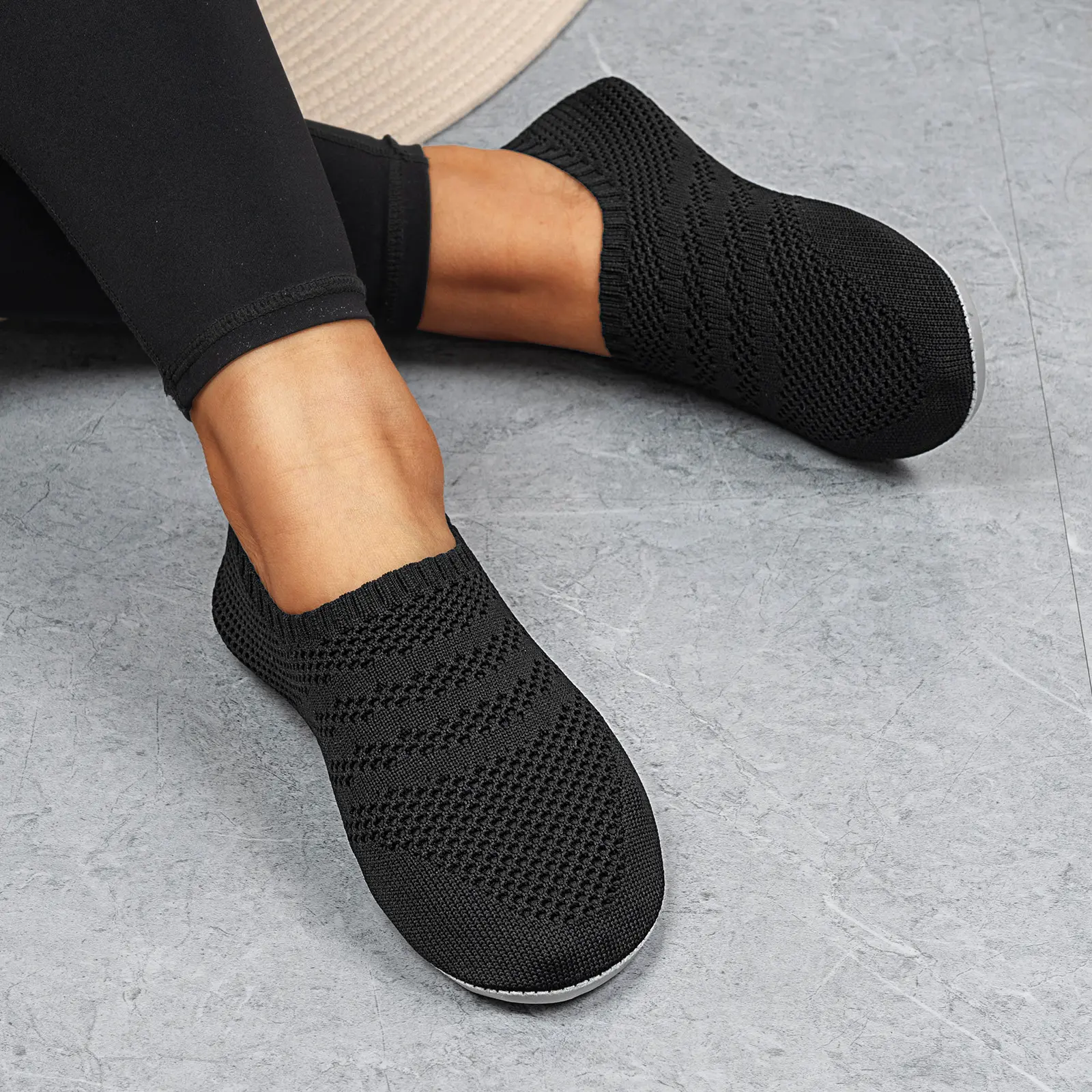 Men & Women Barefoot Slippers – Soft Non-Slip Home Shoes, Indoor Slippers Cozy Home Shoes Yoga Sock Slippers (Multiple Colors).1339/CS1339.