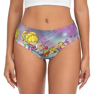 Custom Women's Cartoon Cute R-Rainbows B-Brite Anime Panties Underwear Female Comfort Briefs Underpants