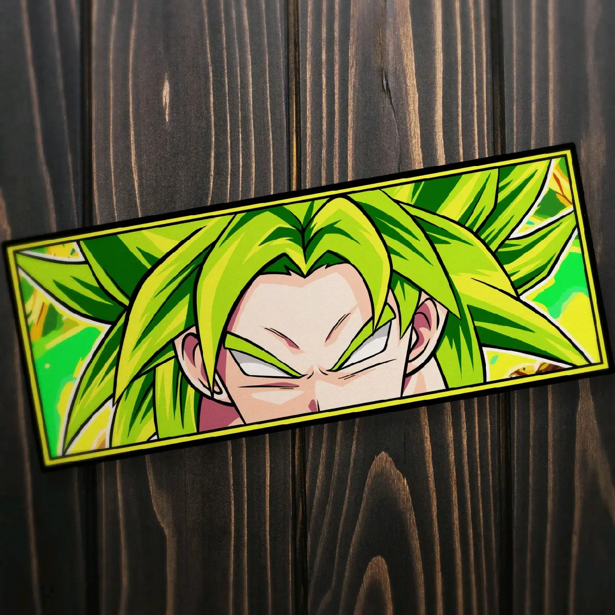 Broly Vinyl Sticker - Handmade JDM Slapper Sticker for Waterproof Window, Laptop, Kindle, and Water Bottle