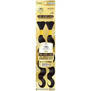 Outre Mytresses Gold Label 100% Human Hair Braids - PRE-STRETCHED NATURAL BODY BULK 18", 24"