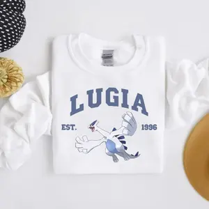 Lugia T-Shirt, Sweatshirt, Hoodie, Pkm Characters Shirt, Anime Shirt, Unisex Sweater Pullover Tee, Gift for Anime Lovers