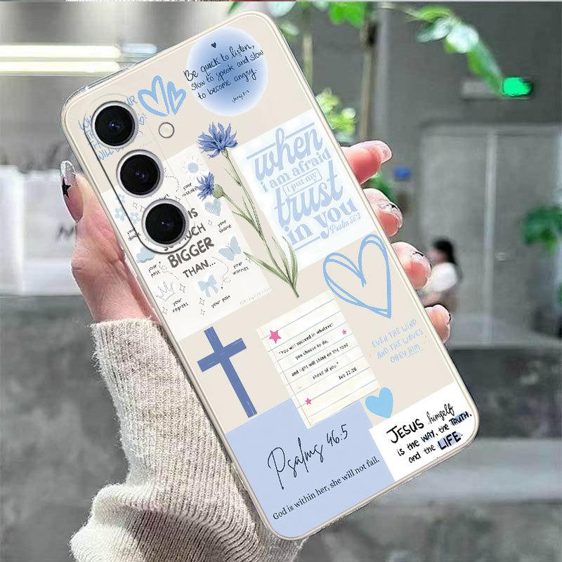 English graffiti phone case suitable for Apple 17Promax, Samsung Galaxy S25, iPhone 16s15note2