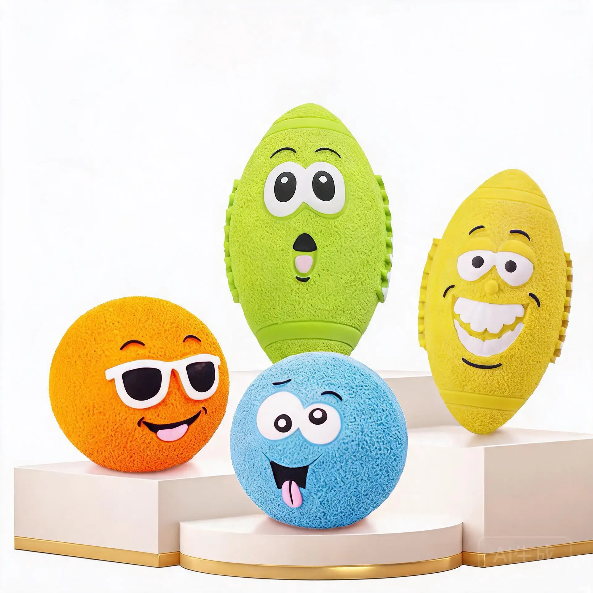 Universal Latex Dog Sensory Chew Toy - Built-in Squeaker, Sound Making Ball, for Small to Medium-Large Dogs, Sensory Chew Squeak Toys