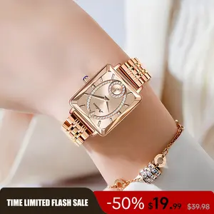 Women's Square Quartz Watch – Blending Practical Functionality with Elegant, Stylish Texture Whether paired with daily outfits to elevate style, or given as a birthday gift or party present, it is an excellent choice that showcases taste.